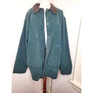 VTG Mens Woolrich Barn Chore Coat Button Out blanket Lining Wool XL Canvas